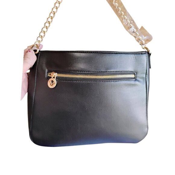 Valentino Orlandi Black Quilted NEW Crossbody shoulder bag $278 - Picture 2 of 11